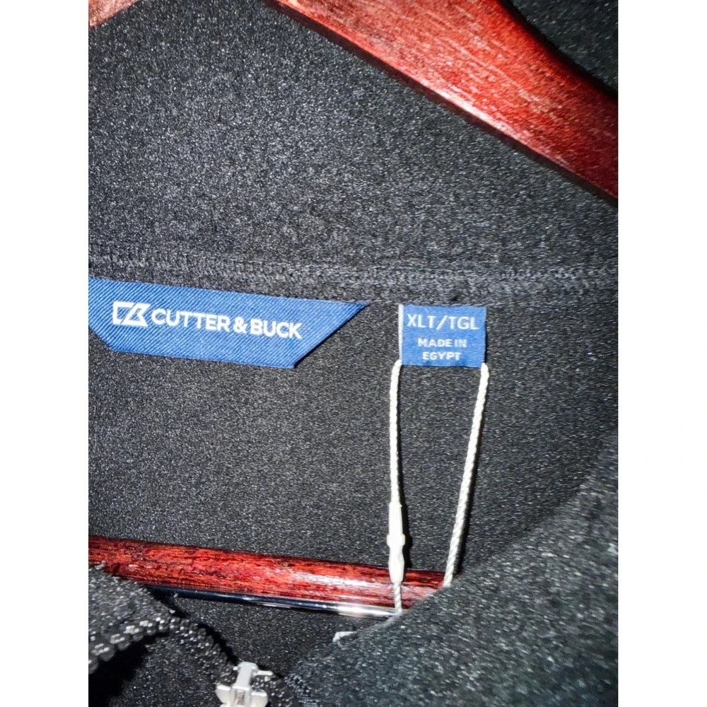 Cutter & Buck Mens Texas A&M Aggies Cascade Sherpa Fleece Quarter Zip Black XLT